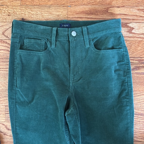 J. CREW Green Corduroy’s Straight leg Woman’s Sz 6 Hunter Green EXC CONDITION - Picture 2 of 5